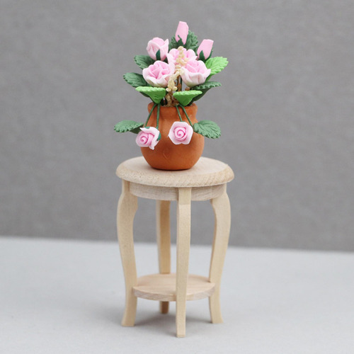 Taburete De Madera Para Casa De Muñecas A Escala 1:12, Mini