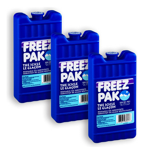 Freez Pak (paquete De 3) Bolsas De Hielo Reutilizables, Tall