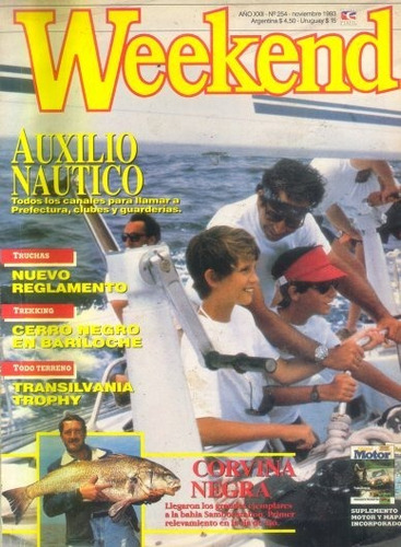 Revista Weekend: Auxilio Nautico - Número 254 -  Nov. 1993