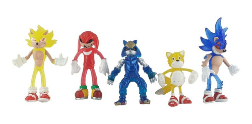 Figura Set Sonic .exe Tails Doll Knuckles Metal Creepypastas