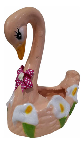 Maceta De Cisne Ceramica Para Decoración De Hogar 40 Cm 