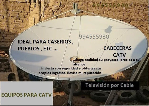 Antena Banda C- 2.4mts En Venta-cabeceras Catv