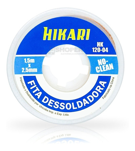 Fita Malha Dessoldadora Hikari 2 / 2,5 / 3mm A Livre Escolha