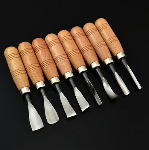 Herramienta Para Tallar Cuchillos De Madera 8 En 1 De 8 Piez
