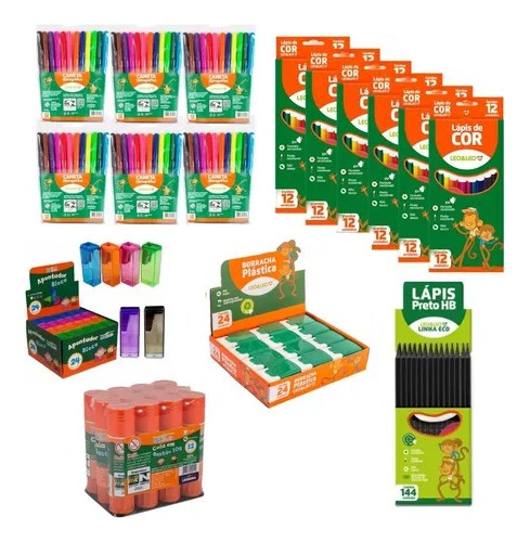 Kit Material Escolar Atacado Revenda Barato Leoeleo