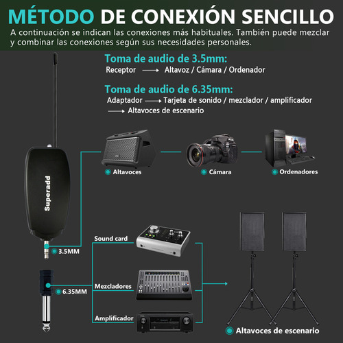 R0x Para Micrófono Superadd Kx-623 For Acordeón Uhf /