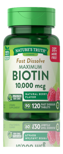 Nature's Truth Biotina 120 Tabs 10,000 Mcg