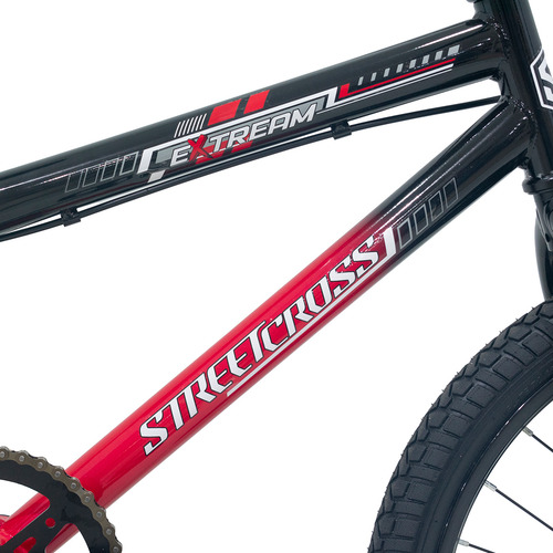 Bicicleta Veloci Extream Rodada 20 Rojo Infantil Tamaño del cuadro S
