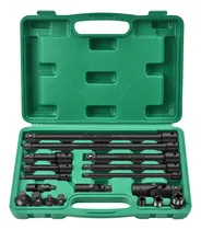 Comprar 18pz Adaptador Taladro Juego Varillas De Extensión Shawty, Juego De Barras De Extensión De 1\u002F4 3\u002F8 1\u002F2, Acero Cr-v Con Adaptadores y Juntas Universales y Acopladores De Impacto