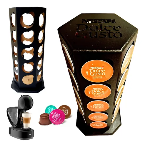 Organizador P/30 Cápsulas Café Dolce Gusto Giratório Preto