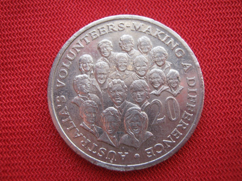 Australia 20 Centavos 2003 Voluntarios 