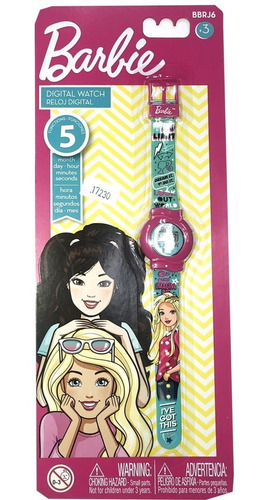 Reloj Digital Barbie Jlt Bbrj6 La Torre