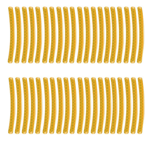 Pegatinas De Conducción Nocturna, Mxonn-002, 40 Pzas, Naranj Color Naranja