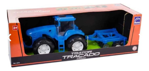 Trator Traçado Arado Roma Brinquedo 372