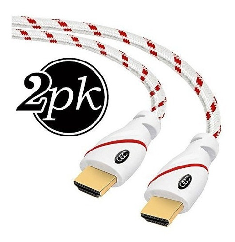 Cable Hdmi - 1,5 Pies (0,5 M) La Resolución 4k (2-pk) Velo