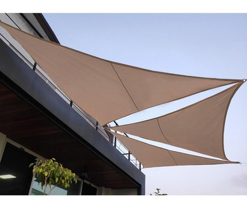 Imagen 7 de 10 de Lona Toldo Vela Triangular Filtro Uv Calidad 2.5x2.5x2.5