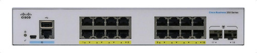 Switch Cisco Cbs250-16p-2g 16 Puertos Gigabit Poe + 2 Sfp 