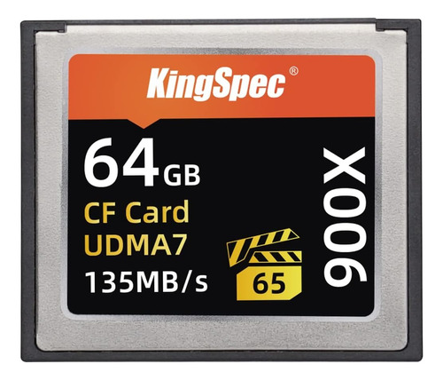 Kingspec 64gb 135mbps Flash Card For Full Hd 3d 4k Camera
