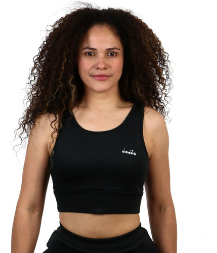 Diadora Mujer Dri Fit Top - Black/black