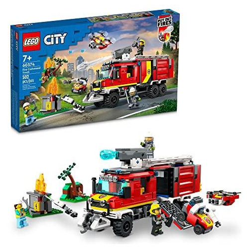 Set Construcción Lego City 502 Piezas Fire Command Truck