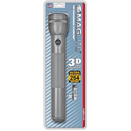 Linterna Maglite Heavy-duty Incandescente 3-cell D, Gris