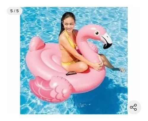 Flamingo Salvavidas Inflable Alberca 142x137 Cm. Intex