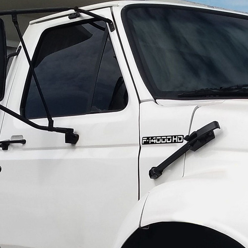 Imagem 2 de 5 de Par De Emblemas Ford F-14000 Hd Adesivo Lateral Resinado