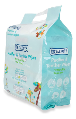 Nuby Dr. Talbot's Toallitas Para Chupete Y Mordedores, Leche