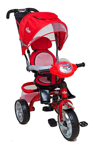 Triciclo Budada multifuncional Budadá TR43 rojo