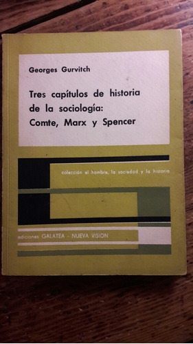 Tres Capitulos De Historia De La Sociologia Gurvitch L5