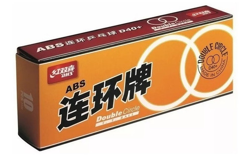  Caja De 10 Pelotas De Ping-pong Marca Double Circle D40+