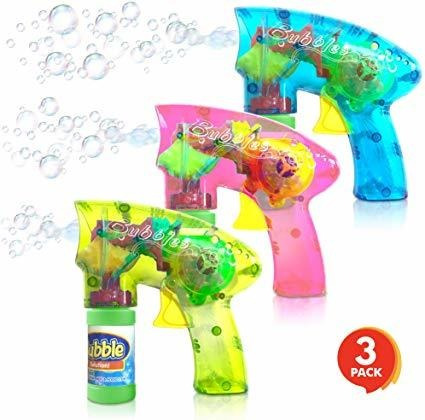 Artcreativity Fricción Light Up Bubble Blaster Pistola Set -