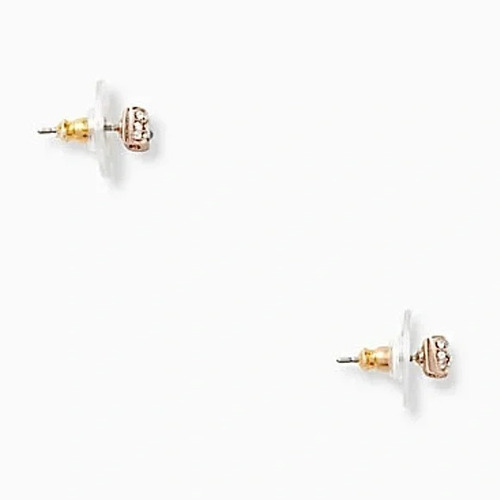 Aretes Kate Spade Pave Bow Dorado Rosado 100%