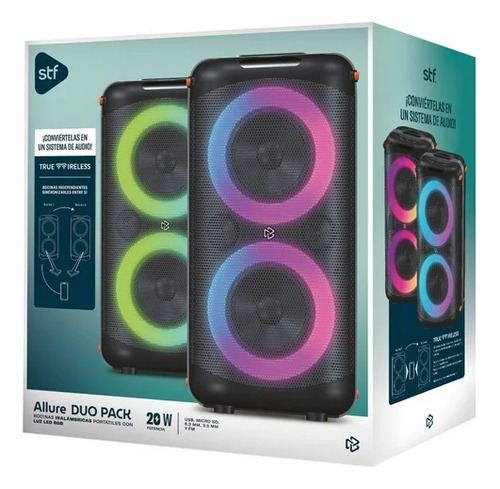 Set De Bocinas Stuffactory Inalambricas Con Luz Led