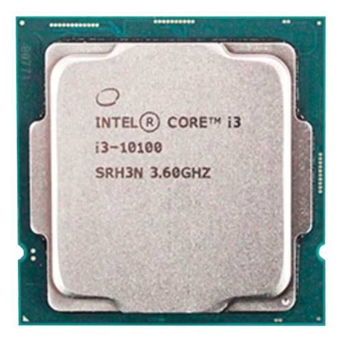 Procesador gamer Intel Core i3-10100 BX8070110100 de 4 núcleos y 4.3GHz de frecuencia con gráfica integrada