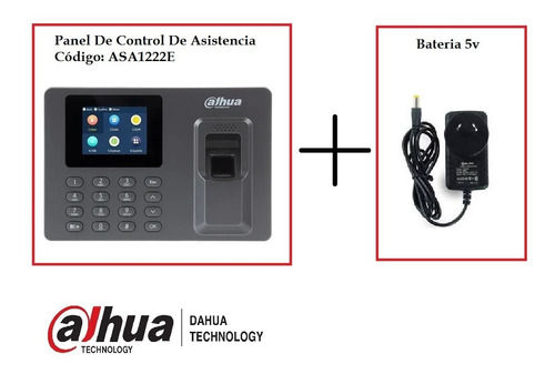 Imagen 2 de 9 de Panel De Control De Asistencia Con Huella Y Clave Con Fuente