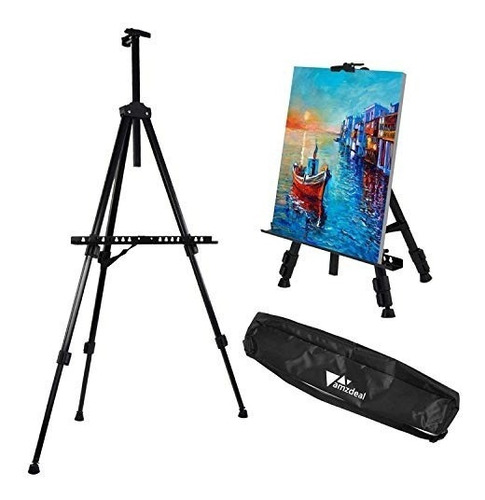 Kit Artistico / 12 Acrilicos + 12 Pinceles + Atril +bastidor
