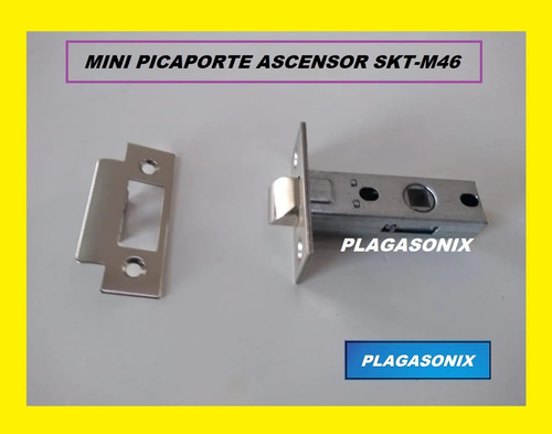 Imagen 4 de 8 de Picaporte Ascensor Embutir Mini Ultracompacto Skt-m46 Platil