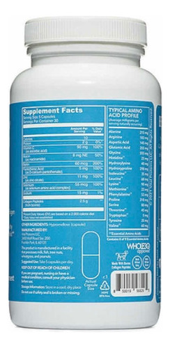 Vital Proteins Péptidos De Colágeno 150 Cápsulas Sabor Sin Sabor