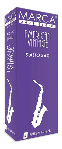 Cañas Marca Saxo Alto American Vintage N 3x5