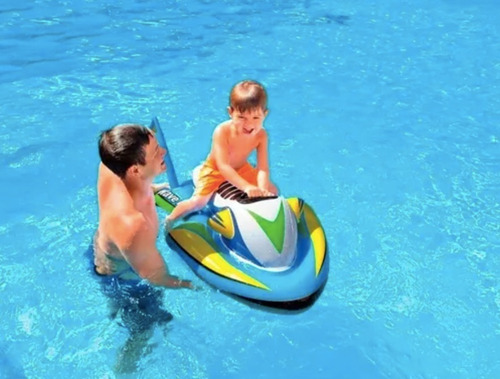 Imagen 2 de 4 de Moto Infable De Agua Intex Wave Rider 1,17mx77cm