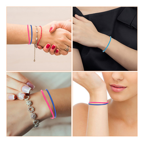 Pulseras De Gelatina De Silicona De Colores Mezclados, 20 Un