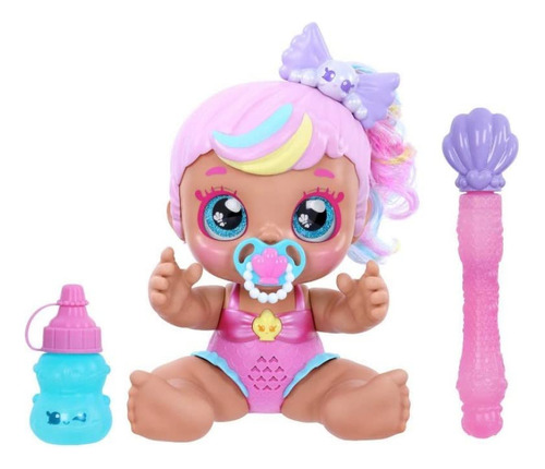 Muñeca Electrónica 6.5 Kindi Kids Con 2 Accesorios Poppi Pea