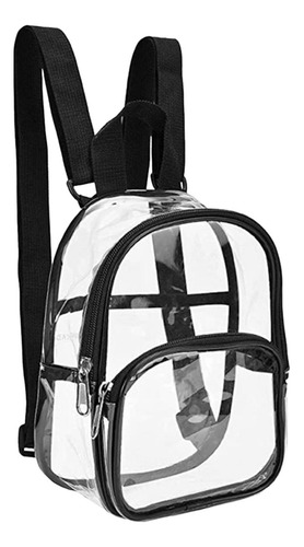 Mochila Transparente Con Bolsillo Frontal Transparente Para