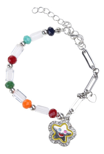 Pulsera De Cuentas Con Empalme En Una Cara, Pulsera Handm