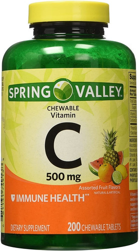 Spring Valley Vitamina C Soporte Inmunologico 500 Mg