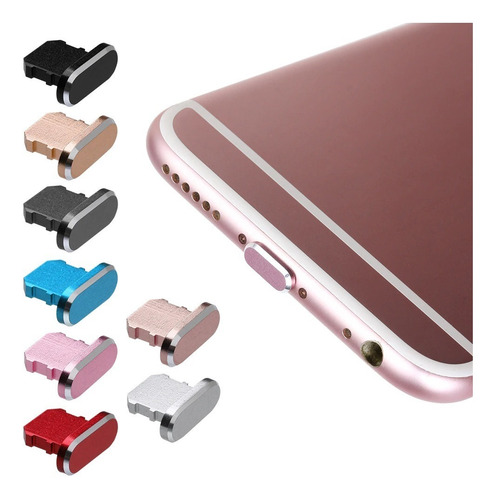 Base De Carga Antipolvo Rojo Para iPhone X, Xr, Max, 8, 7,