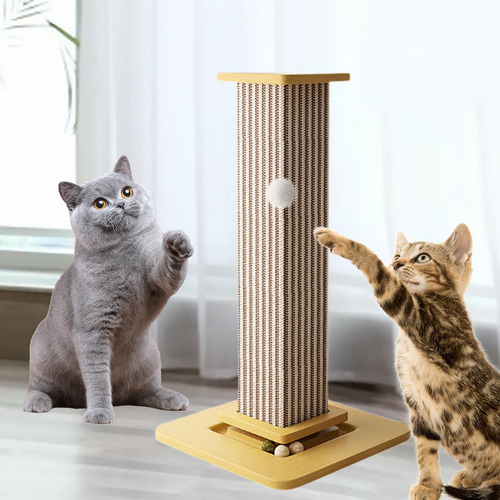 Poste Rascador Para Gatos, Poste Rascador Con Base, Juguete
