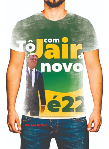 Camiseta Camisa Bolsonaro Presidente 22 Mito Brasil 2022 P12