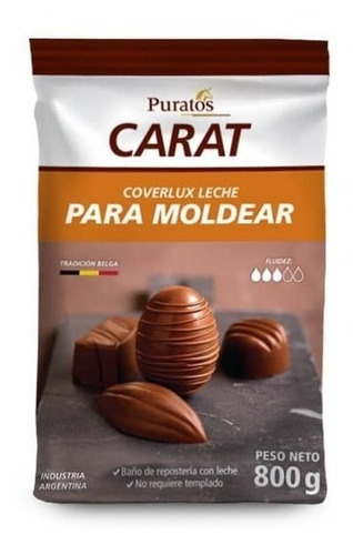 Chocolate Baño Repostería Carat Coverlux De Puratos 800 Gr